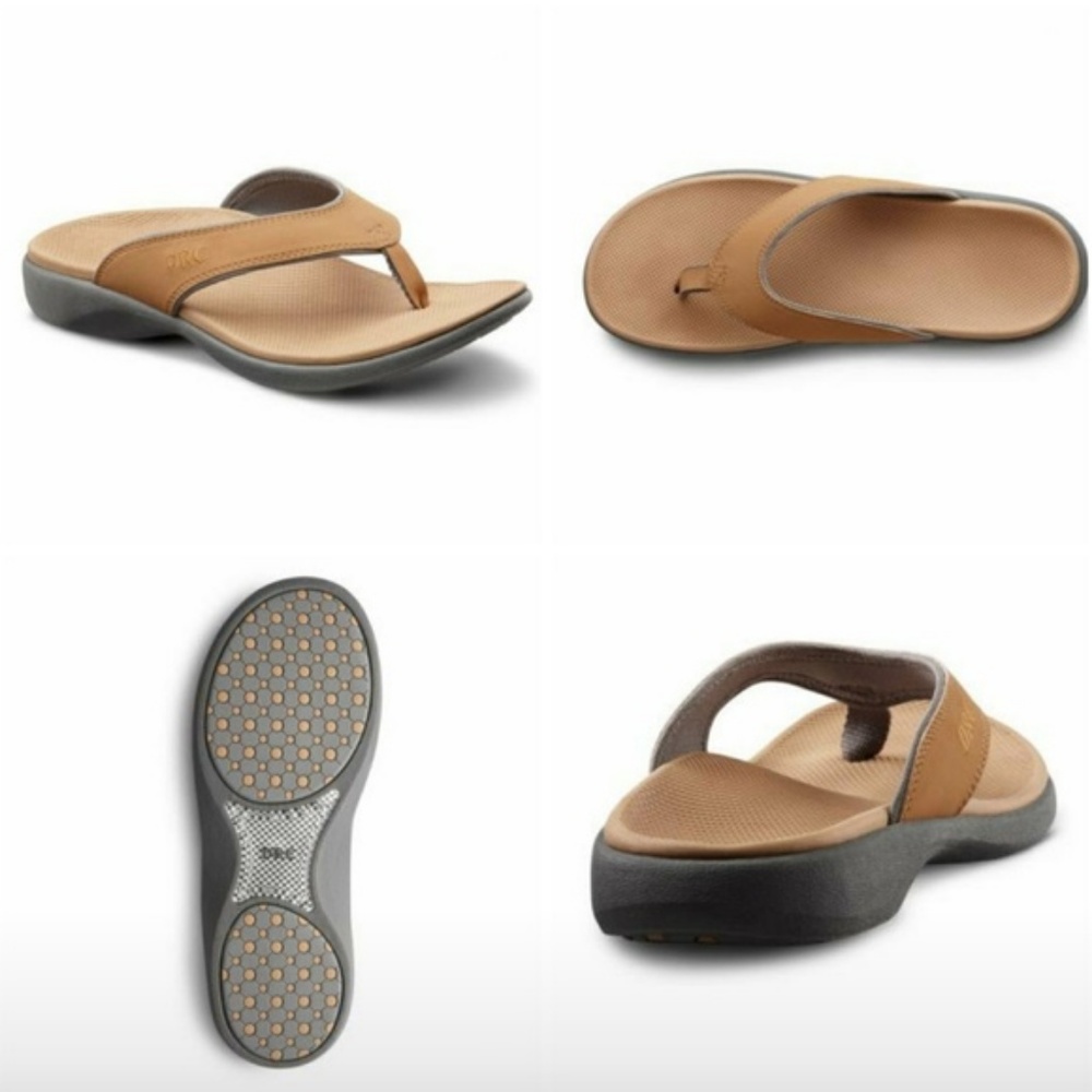 Flip Flop Orthotic Support Sandal, Camel